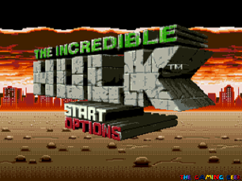 The Incredible Hulk - title screen