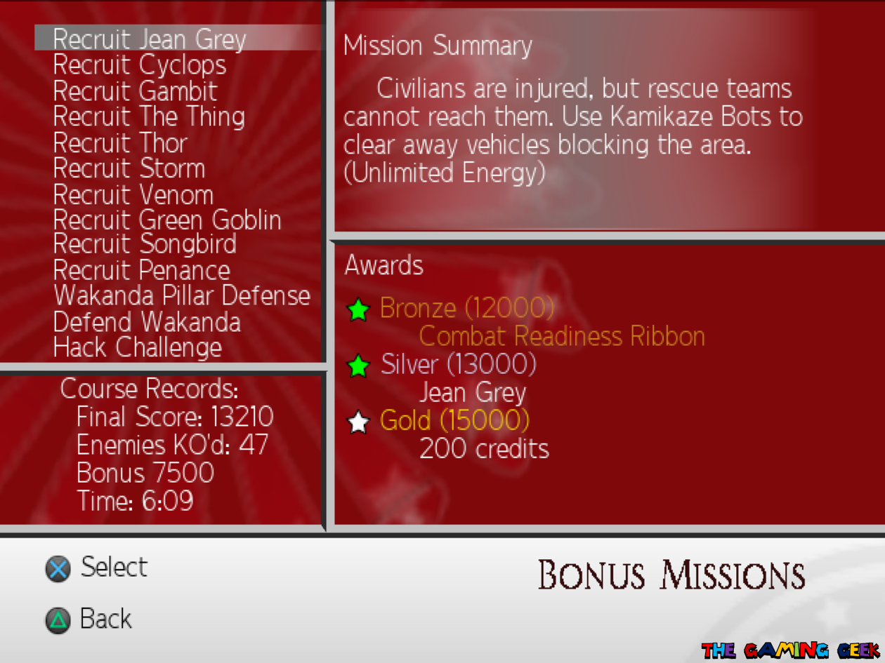 ultimate alliance 2 - bonus missions